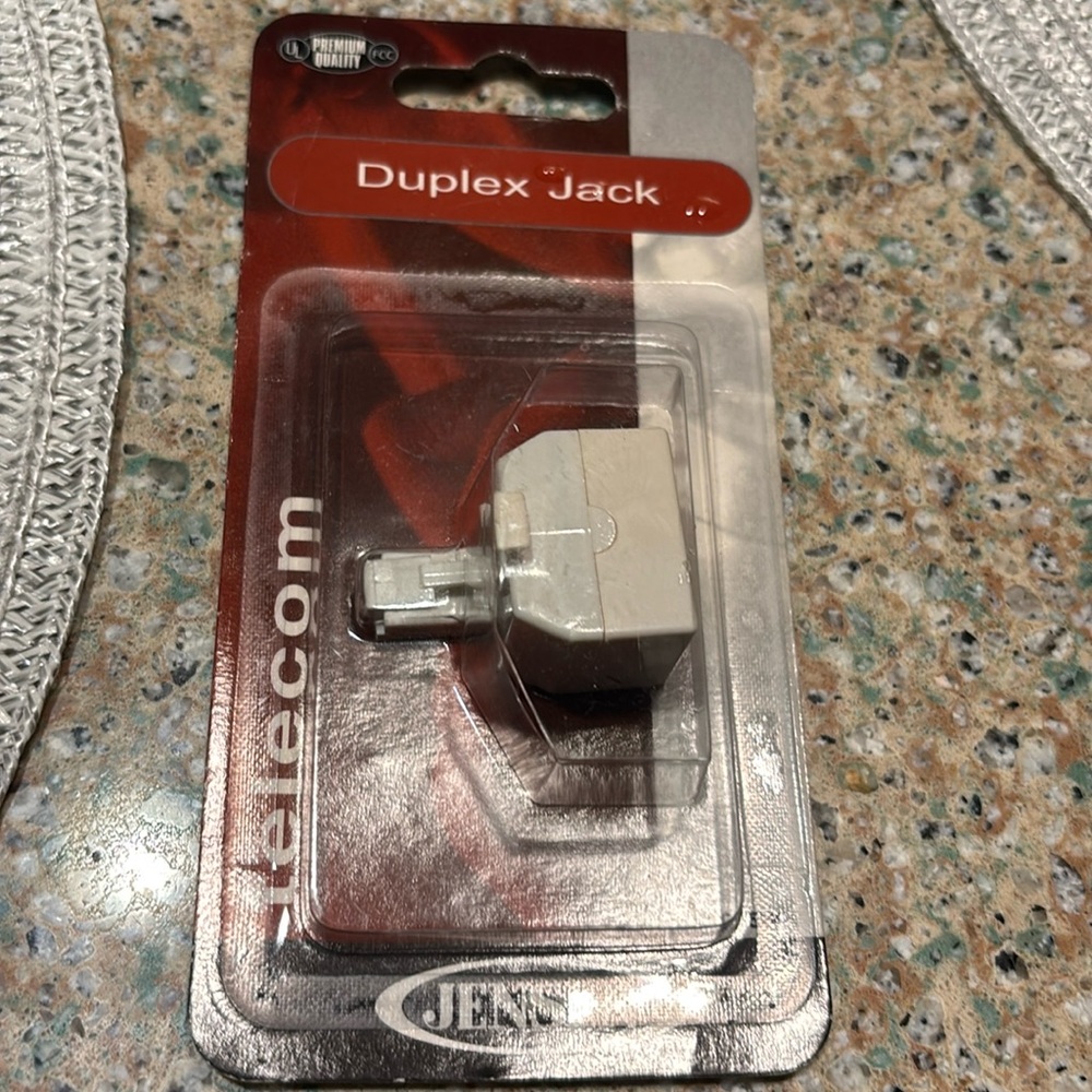 Jensen White Telecom Duplex Adapter